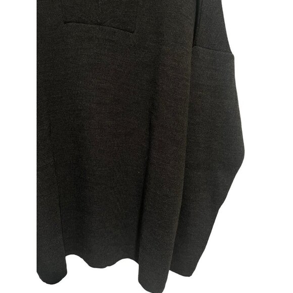 Trendyol Men’s Dark Grey Quarter Zip Pullover Sweater Size Large Acrylic NEW - Picture 5 of 10